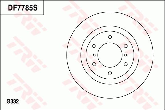 TRW DF7785 - Bremžu diski adetalas.lv