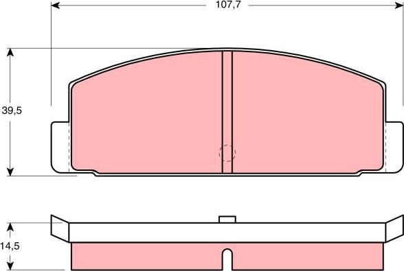 Akebono A-43K - Bremžu uzliku kompl., Disku bremzes adetalas.lv