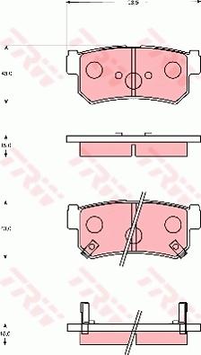 TRW GDB7666 - Bremžu uzliku kompl., Disku bremzes adetalas.lv