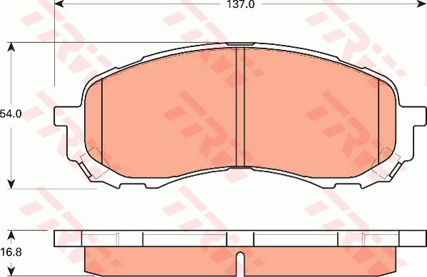 TRW GDB7682 - Bremžu uzliku kompl., Disku bremzes adetalas.lv