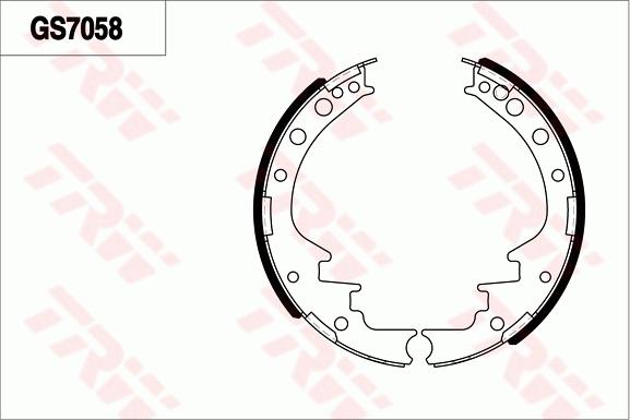 TRW GS7058 - Bremžu loku kompl., Stāvbremze adetalas.lv