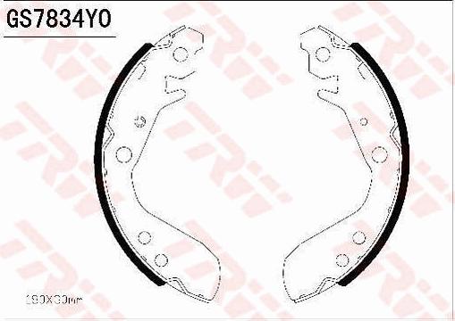 TRW GS7834 - Bremžu loku komplekts adetalas.lv