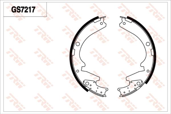 TRW GS7217 - Bremžu loku komplekts adetalas.lv
