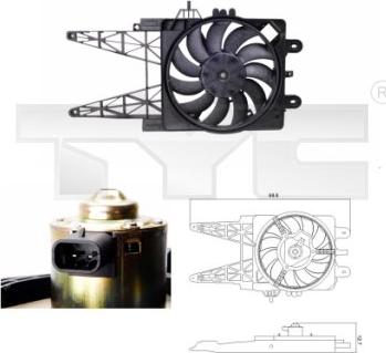 TYC 809-0008 - Ventilators, Motora dzesēšanas sistēma adetalas.lv