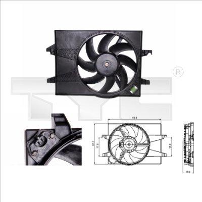 TYC 810-0025 - Ventilators, Motora dzesēšanas sistēma adetalas.lv