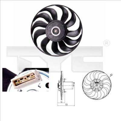 TYC 837-0012 - Ventilators, Motora dzesēšanas sistēma adetalas.lv