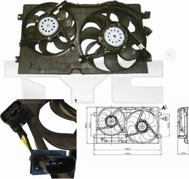 TYC 837-0023 - Ventilators, Motora dzesēšanas sistēma adetalas.lv