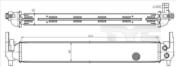 TYC 737-0070 - Radiators, Motora dzesēšanas sistēma adetalas.lv