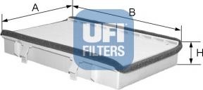 UFI 53.049.00 - Filtrs, Salona telpas gaiss adetalas.lv