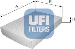 UFI 53.063.00 - Filtrs, Salona telpas gaiss adetalas.lv