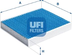 UFI 34.136.00 - Filtrs, Salona telpas gaiss adetalas.lv