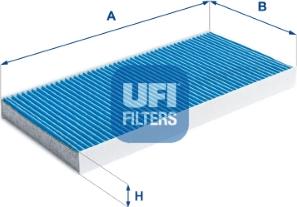 UFI 34.128.00 - Filtrs, Salona telpas gaiss adetalas.lv