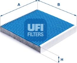 UFI 34.282.00 - Filtrs, Salona telpas gaiss adetalas.lv