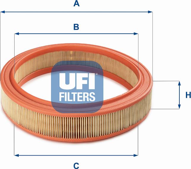 UFI 30.038.01 - Gaisa filtrs adetalas.lv