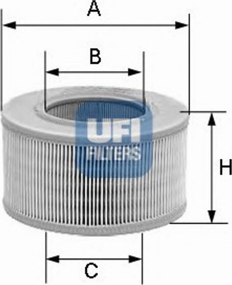 UFI 30.879.01 - Gaisa filtrs adetalas.lv