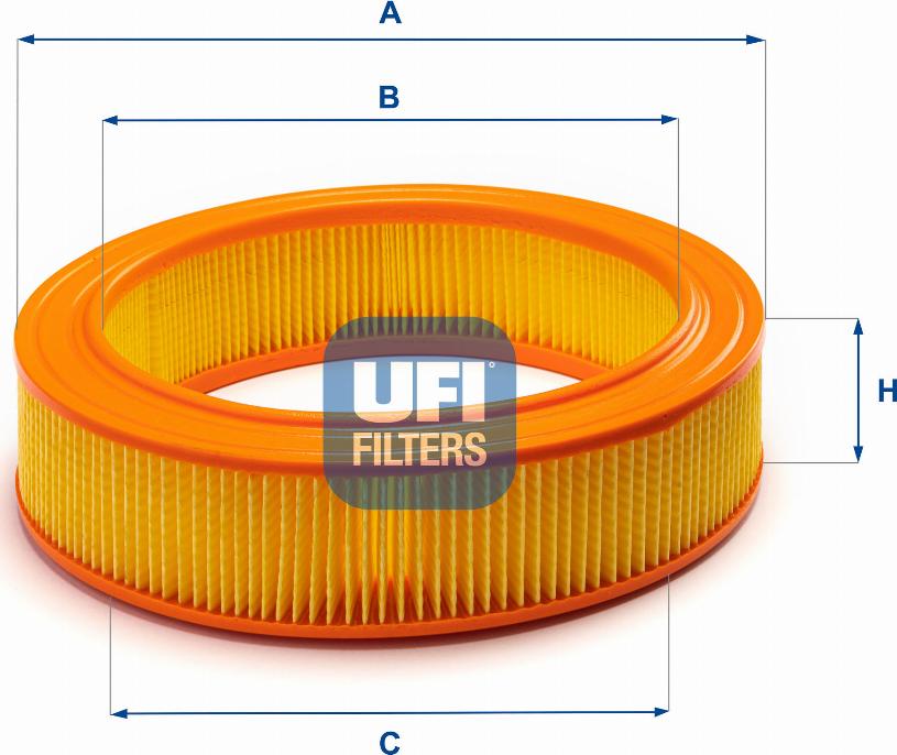 UFI 30.871.00 - Gaisa filtrs adetalas.lv