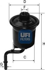 UFI 31.914.00 - Degvielas filtrs adetalas.lv