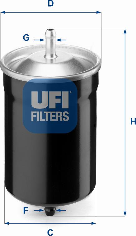 UFI 31.500.00 - Degvielas filtrs adetalas.lv