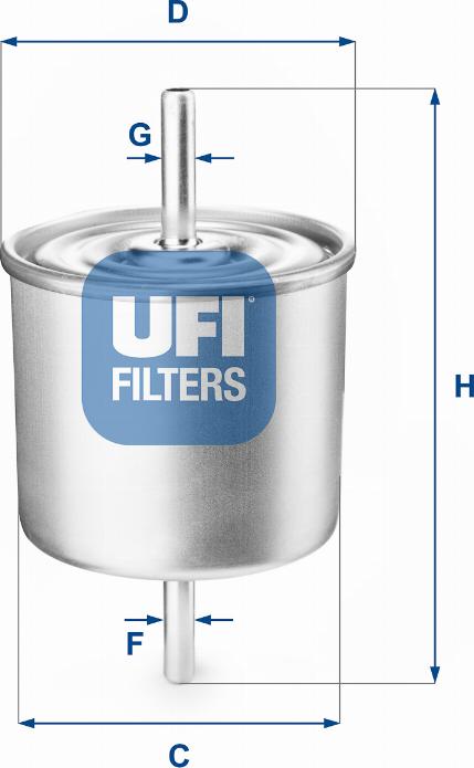 UFI 31.514.00 - Degvielas filtrs adetalas.lv