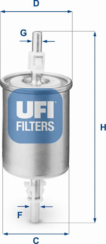 UFI 31.515.00 - Degvielas filtrs adetalas.lv