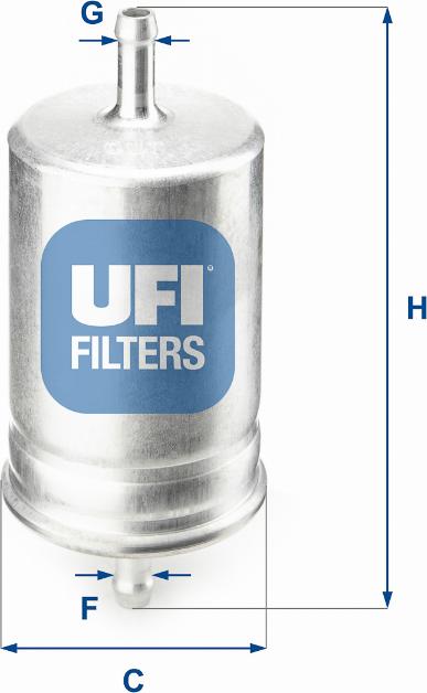 UFI 31.510.00 - Degvielas filtrs adetalas.lv