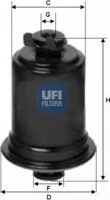 UFI 31.605.00 - Degvielas filtrs adetalas.lv