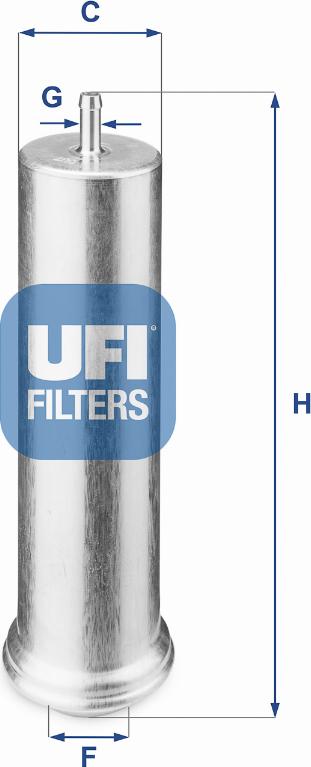 UFI 31.851.00 - Degvielas filtrs adetalas.lv