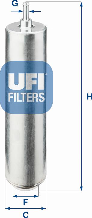 UFI 31.852.00 - Degvielas filtrs adetalas.lv