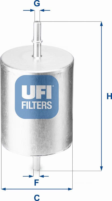 UFI 31.817.00 - Degvielas filtrs adetalas.lv