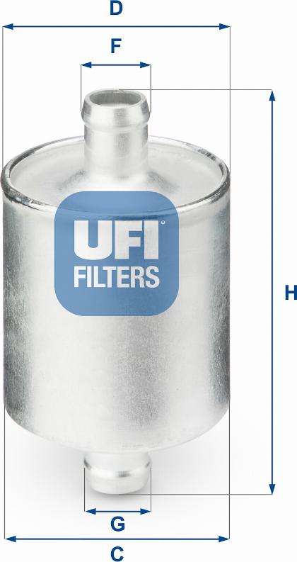 UFI 31.836.00 - Degvielas filtrs adetalas.lv