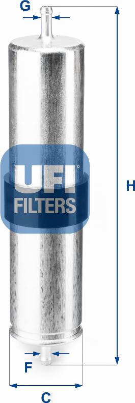 UFI 31.838.00 - Degvielas filtrs adetalas.lv