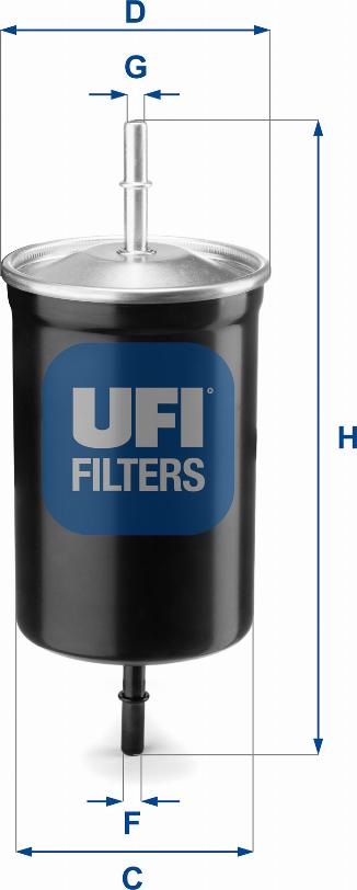 UFI 31.747.00 - Degvielas filtrs adetalas.lv