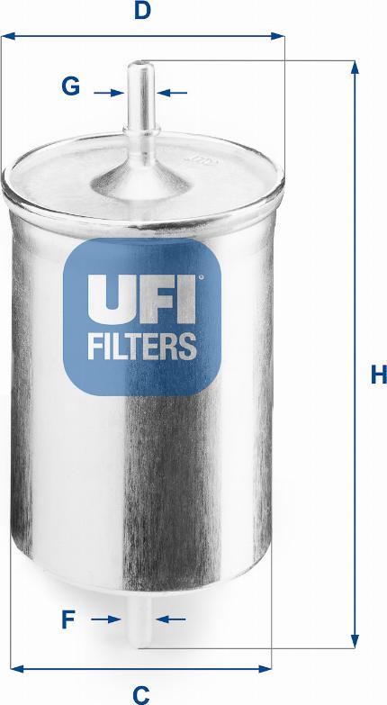 UFI 31.718.00 - Degvielas filtrs adetalas.lv