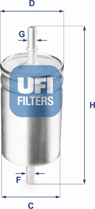 UFI 31.722.00 - Degvielas filtrs adetalas.lv