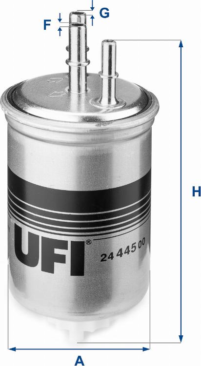 UFI 24.445.00 - Degvielas filtrs adetalas.lv