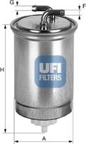 UFI 24.435.00 - Degvielas filtrs adetalas.lv