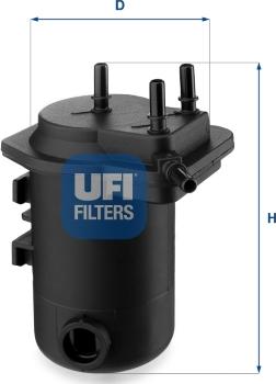 UFI 24.050.00 - Degvielas filtrs adetalas.lv