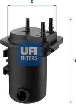 UFI 24.052.00 - Degvielas filtrs adetalas.lv