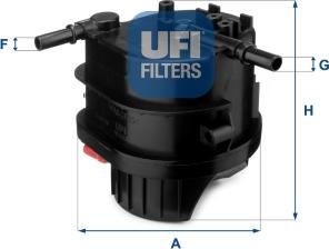 UFI 24.015.00 - Degvielas filtrs adetalas.lv