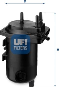 UFI 24.013.00 - Degvielas filtrs adetalas.lv