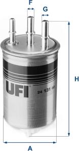 UFI 24.131.00 - Degvielas filtrs adetalas.lv