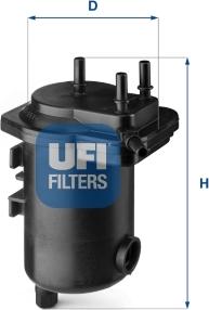 UFI 24.132.00 - Degvielas filtrs adetalas.lv