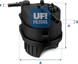 UFI 24.343.00 - Degvielas filtrs adetalas.lv