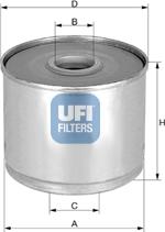 UFI 24.369.00 - Degvielas filtrs adetalas.lv