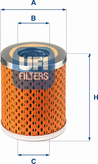 UFI 25.413.00 - Eļļas filtrs adetalas.lv