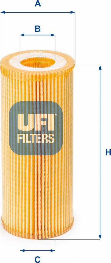 UFI 25.065.00 - Eļļas filtrs adetalas.lv