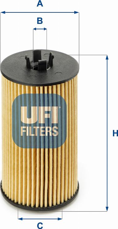 UFI 25.199.00 - Eļļas filtrs adetalas.lv