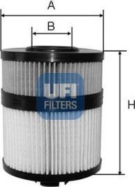 UFI 25.108.00 - Eļļas filtrs adetalas.lv