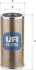 UFI 25.706.00 - Filtrs, Hidropacēlāja sistēma adetalas.lv