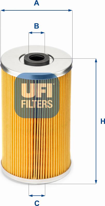 UFI 26.609.00 - Degvielas filtrs adetalas.lv